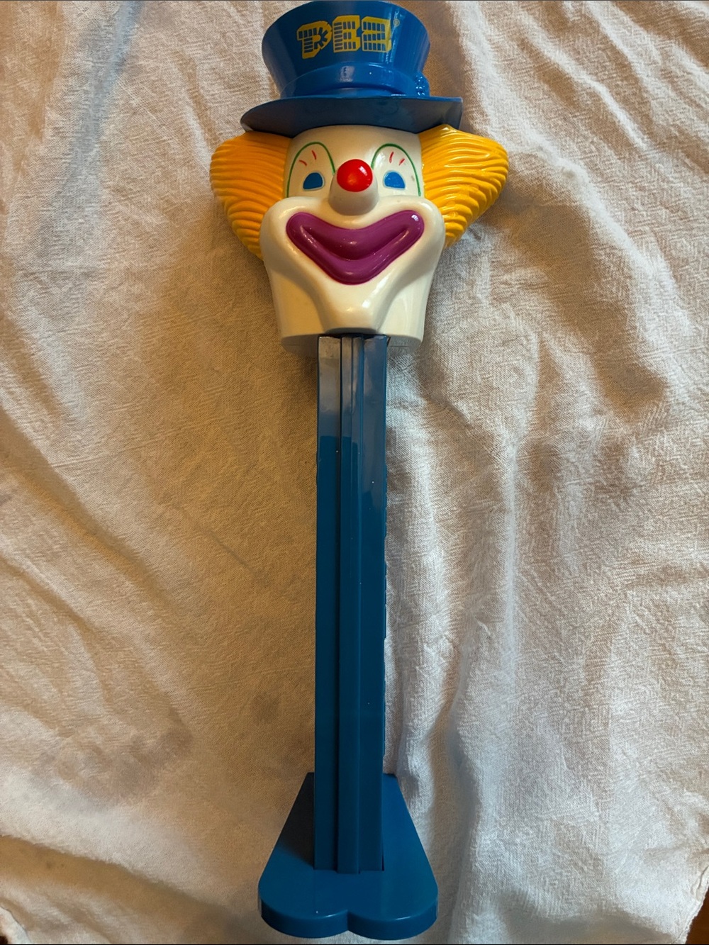 Blue Clown Candy Dispenser PEZ-Style 1970